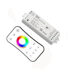 Controlador de tira Led RGBCCT, Control inalámbrico remoto RF de 2,4G, 4A, 5 canales de salida, DC12V-24V, 4 zonas, RGB, CCT, Control de cinta, nuevo 2024 - compra barato