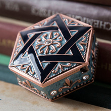 Small Size Vintage Decoration Star of David Jewelry Box Hexagram Ring Box Gift Packing Box Necklace Storage Organizer Casket 2024 - buy cheap