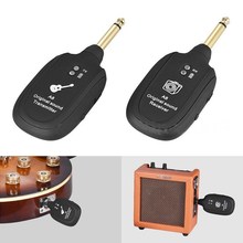 UHF Guitar Wireless System Transmitter Receiver Built-in Rechargeable 2024 - buy cheap
