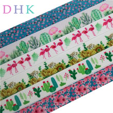 DHK 50 yardas cactus Japón flor planta cinta de grosgrain estampada de hairbow accesorios decoración venta al por mayor del OEM S1008 2024 - compra barato