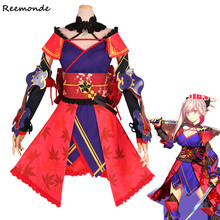 Games Fate/Grand Order Cosplay Costumes  Miyamoto Musashi Dresses Uniform Synthetic Wigs Hair For Women Girls Halloween Clothes 2024 - buy cheap