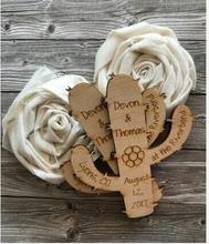 customize western cactus Bride Groom names wooden Wedding Save the Date Magnets engagement party favors company gifts invites 2024 - buy cheap