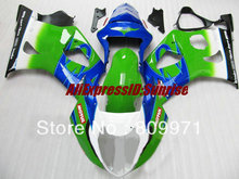 Injection mold Fairing kit for SUZUKI GSXR1000 2003 2004 GSX-R1000 GSXR1000 K3 03 04 ABS Green blue Fairings set+gifts 2024 - buy cheap