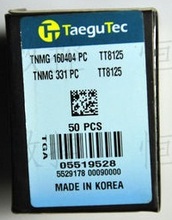 Новые вставки с покрытием CVD Taegutec TNMG160404PC TT8125 оптовая продажа TNMG 160404 PC TT8125 для общего поворота стали 2024 - купить недорого