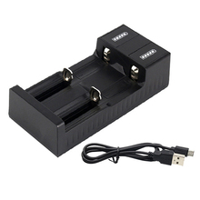 Универсальное зарядное устройство с 2 слотами USB для зарядки аккумуляторов 18650 Li-Ion (без батареи) 3,7 в 2024 - купить недорого