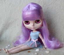 Blyth, muñeca desnuda Blythedoll con cabello violeta directo de fábrica adecuado para el cambio de bricolaje juguete niña regalos de cumpleaños 2024 - compra barato