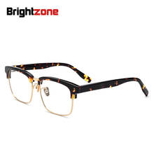 Brightzone Foreign Trade Hot Sell Acetate Glasses Frame High Archives Men Women Square Spectacle Frame Plain Lens 2024 - buy cheap
