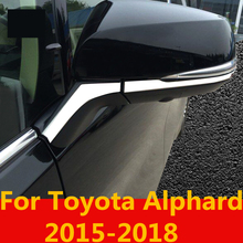 Tira de retrovisor para toyota alfanard 2015-2018, acessórios de decoração e acabamento em aço inoxidável 2024 - compre barato