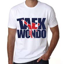 2019 New Men Taekwondo T Shirts O-Neck Short Sleeves Kong Fu Tshirt Kickboxing Karate Men's Top Summer Taekwondo T-shirt 2024 - buy cheap