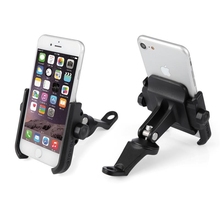 High Quality Sturdy Aluminum Alloy Rearview Mirror Motorcycle Phone Holder Moto Motorbike Bracket Stand Support for iPhone12 GPS 2024 - buy cheap