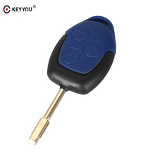 KEYYOU 10X 3 Buttons Connect Set Remote Car Key Shell Cover Case Styling For Ford TRANSIT Blue Case 2024 - buy cheap