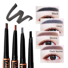 Fashion 1 Piece 4 Colors 2 in 1 Eye Liner and Eyebrow Pencil For Ladies Long-lasting Waterproof Eye Brow Pen Makeup 2024 - buy cheap