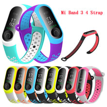 Colorful mi band 4 accessories pulseira miband 4 strap replacement silicone Wriststrap for xiaomi mi4 smart bracelet Wristband 2024 - buy cheap