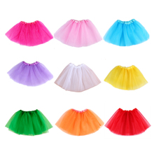 Stylish Baby Girls Tutu Skirt Children Dance Skirt Translucent 3-Layer Net Yarn Beautiful Colors Girls Sport Skirt Length 28CM 2024 - buy cheap