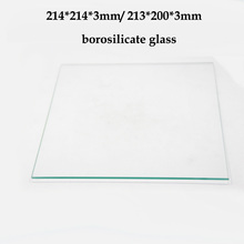 Детали для 3D-принтера 214x214x 3 мм/213x200x3 мм, боросиликатное стекло, сборная пластина для подогревающейся платформы Reprap Prusa 2024 - купить недорого