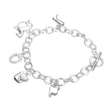 Free shipping,925 silver jewelry Bracelet ,Horseshoe Bracelet, fashion jewelry Bracelet wholesale price! S126 2024 - buy cheap