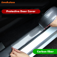 Car styling For Chevrolet Aveo T300 T250 Carbon Fiber Rubber Door Sill Protector Goods Car Accessories 2024 - buy cheap