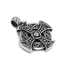 Norse Viking Celtic Knot Pendant Stainless Steel Jewelry Classic Cross Biker Mens Pendant Wholesale 488B 2024 - buy cheap