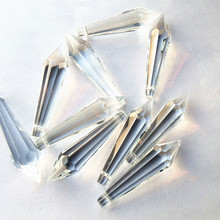 Alta qualidade 10 peças 55mm gotas de cristal lustre suspenso, acessórios de cortina decoração de casa 2024 - compre barato