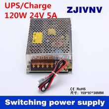 120W 24V universal AC UPS monitor de función de conmutación fuente de alimentación smps con función de carga 24vdc SC-120W-24 2024 - compra barato