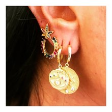 Circle rainbow cz Gold color women lady 2022 summer new jewelry earring wholesale drop shipping 2024 - buy cheap