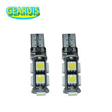 100X автомобильный led t10 canbus 9 smd 5050 led 9smd 3 чипа w5w клиновидная Лампа 194 168 501 белый красный желтый зеленый лед синий 12В 2024 - купить недорого