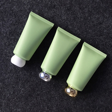 1 piezas. 50g botella de plástico verde exprimidor cosmético limpiador Facial crema de manos suave tubo envío gratis 2024 - compra barato