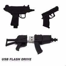 100% full usb flash drive Black Machine gun pen drive usb 2.0 flash drive U Disk pen drive 4GB 8GB 16GB 32GB memory stick 2024 - buy cheap