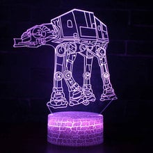 Robot Dog Theme 3D Lamp LED night light 7 Color Change Touch Mood Christmas present Dropshippping 2024 - buy cheap