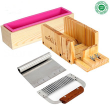 Silicone Mold Soap Making Tool Set-4 Adjustable Wooden Loaf Cutter Box 2 Pieces Soap Cutter for DIY Handmade Soaps 2024 - buy cheap