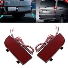 Refletor led para amortecedor traseiro, luzes de neblina para mercedes benz vito viano w639 2014-2019, 2 peças 2024 - compre barato