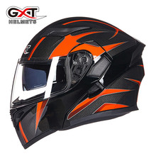 Hot sale GXT 902 Motorcycle Flip Up Helmet Modular casque moto cycling helmets black Sun Visor Safety Double Lens Racing helmet 2024 - buy cheap