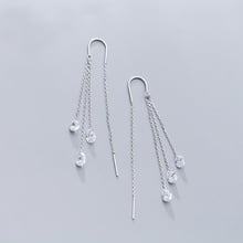 MloveAcc-pendientes de gota de agua Vintage para mujer, de Plata de Ley 925, joyería transparente de circonia cúbica, aretes colgantes 2024 - compra barato