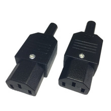 New Arrival 250V/10A Black 3 Pin IEC 320 C C13 Female Plug Rewirable Power Connector Socket AC Panel Mounting Power Inlet Socket 2024 - buy cheap