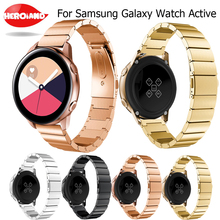 Для Samsung Galaxy Watch, 42 мм, активный, 40 мм, браслет, роскошный, нержавеющая сталь, умный ремешок для часов, ремешок, металлическая замена, с инструментом, 20 мм 2024 - купить недорого
