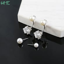 10PCS White Ivory ABS Pearl Beads Charm Stud Earring Back Stoppers Ear Post Nuts Plugging for Jewelry Making DIY Earring Base 2024 - buy cheap