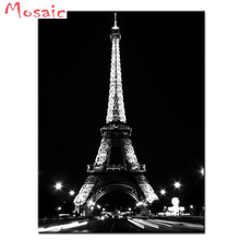 Diamond Embroidery paris tower DIY Diamond Painting Cross Stitch Kits black white style 5D Mosaic Decor Full square/round drill 2024 - buy cheap