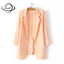 Yauamdb Women Blazer Summer S-xl Female Blazer Ladies Solid Slim Jacket Three Quarter Sleeve Fashion Loose Thin Office Coat Ly60 2024 - buy cheap