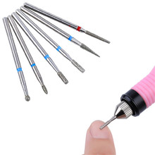 Electric Nail File 6pcs/set Diamond Nail Drill Bits Set for Art Nail Cuticle Manicure Pedicure Manicure Professional Tools 2024 - buy cheap