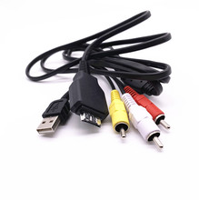USB + AV ТВ кабель для sony VMC-MD2 детали sony Cyber-Shot DSC-T900/B DSC-T900/R DSC-T900/T DSC-T900 DSC-W210 DSC-W215 DSC-W220/B камеры 2024 - купить недорого