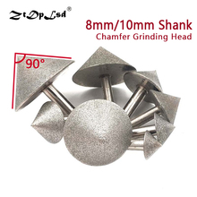 Ztdplsd cabeça de chanfro 20-60mm, revestimento de cone de diamante, cabeça de chanfro 90 dregree para pedra, perfuração de vidro, cabeça de chanfro 2024 - compre barato