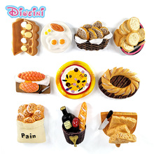 Artificial Breakfast Bread Egg Pizza Figurine Pretend play Simulation Food Kitchen Toy Dollhouse DIY Accessories gift Baby Gift 2024 - buy cheap