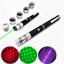 6-in-1 Starry 5mW 532nm Red Purple Green Laser Pen Stars Lazer Pointer Lantern with Five head 2024 - buy cheap