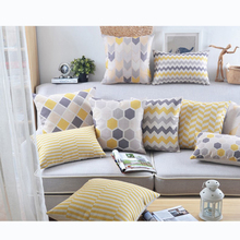 Funda de almohada de lino de estilo geométrico, cubierta de cojín decorativa para el hogar, 30x50/55x55/45x45/60x60cm, venta al por mayor 2024 - compra barato