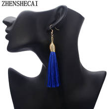 Vintage long Tassel Earrings for Women Fashion Brand Jewelry Geometric gold Color Simple Drop Earrings jewelry wholesale e0142 2024 - buy cheap