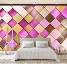 3d lattice Wallpaper For Walls 8D wall Modern stickers for living room and TV Wallpaper paper mural 3d Wall Mural decorate 2024 - buy cheap