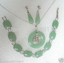 Women's gift Jewelry word Valentine's Day Jewellery gem bracelet pendant necklace earrings sets silver-jewelry  earrings 2024 - buy cheap