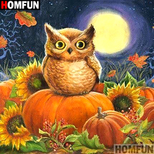 HOMFUN Full Square/Round Drill 5D DIY Diamond Painting "Cartoon owl" Embroidery Cross Stitch 5D Home Decor A07402 2024 - buy cheap