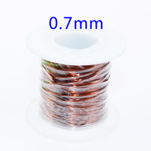 Магнитная проволока ChengHaoRan, 1 м, красного цвета, 0,7 мм, эмалированная медная проволока, магнитная катушка для обмотки, «сделай сам», все размеры, аналогично измерению 2024 - купить недорого