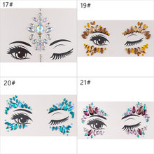 Adhesive Face Gems Rhinestone Temporary Tattoo Jewels Festival Party Body Glitter Stickers Flash Temporary Tattoos Sticker 2024 - buy cheap